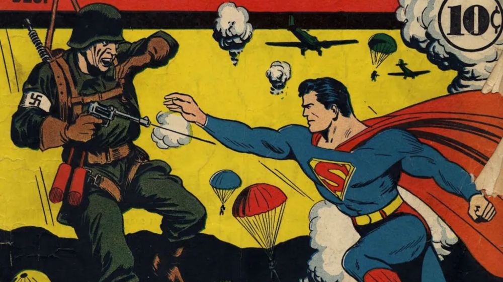 Superman fights Nazis